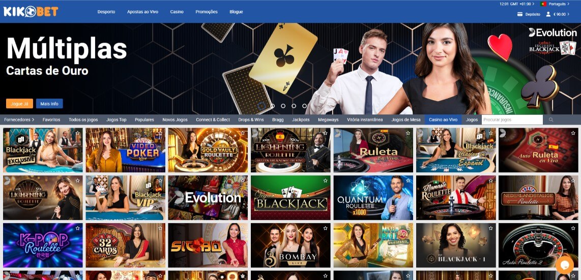 Kikobet Casino ao vivo
