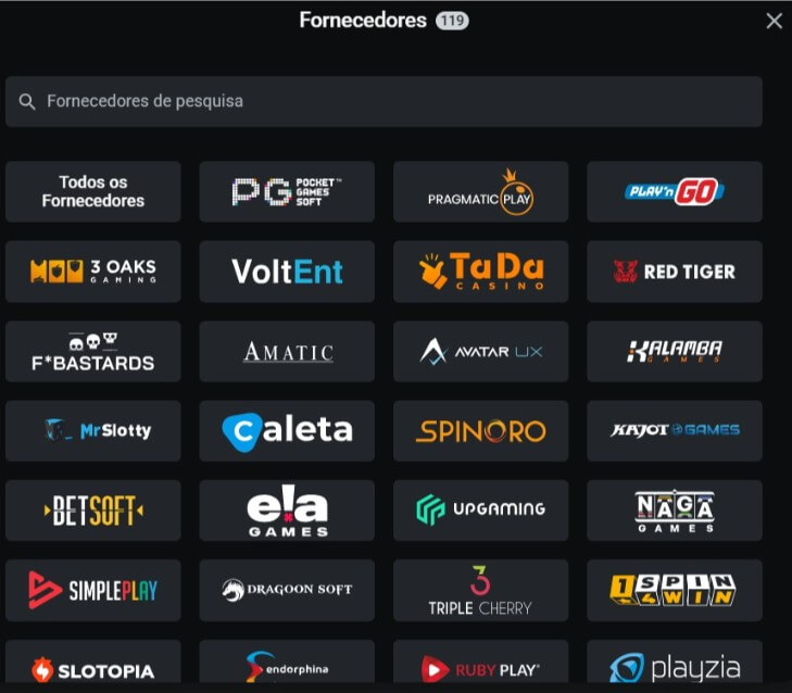 Fornecedores de Software do Casino Leon